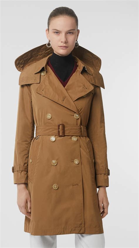 trenchcoat mit kapuze burberry|burberry trench coat women.